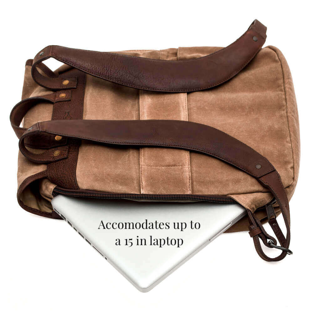 Campaign Waxed Canvas Backpack watch band - Strapped For Time