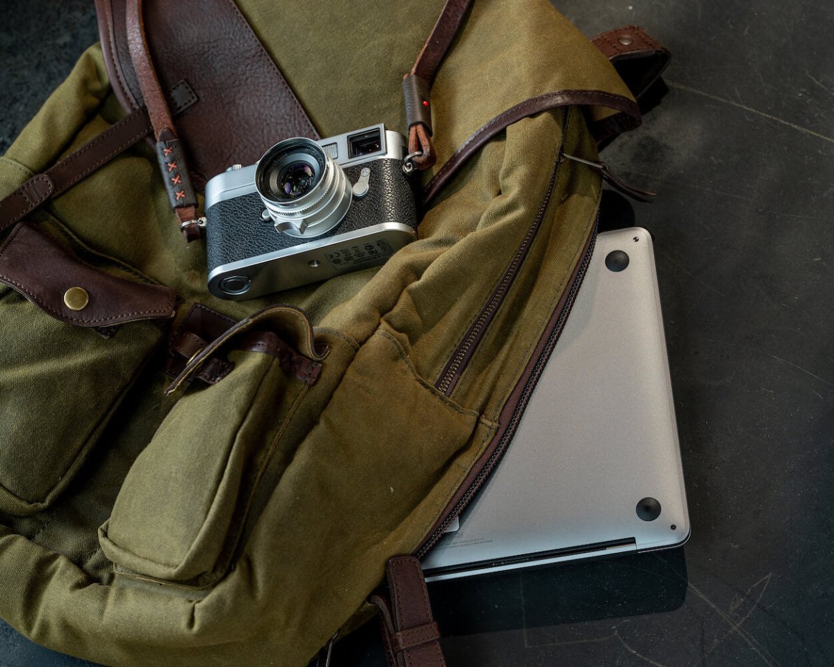 Campaign Waxed Canvas Backpack watch band - Strapped For Time