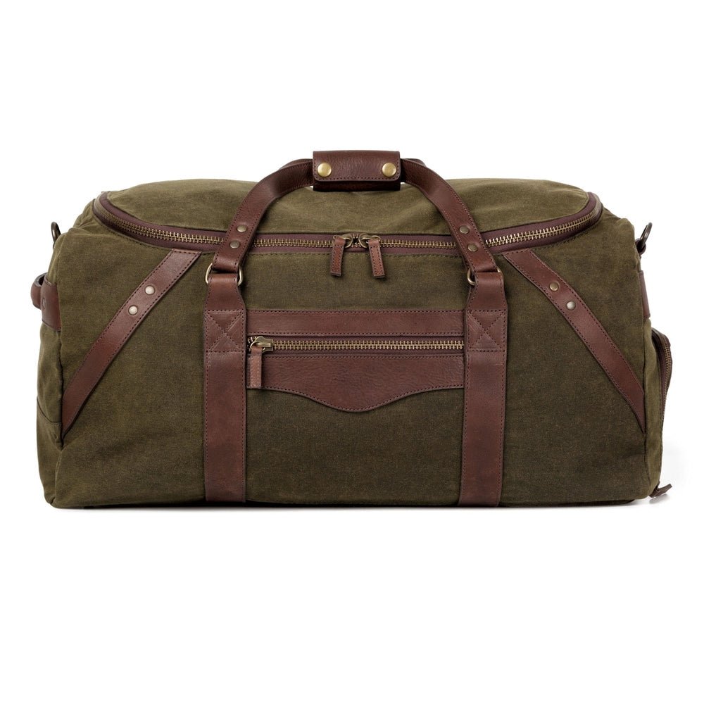 Campaign Waxed Canvas Large Duffle Bag watch band - Strapped For Time