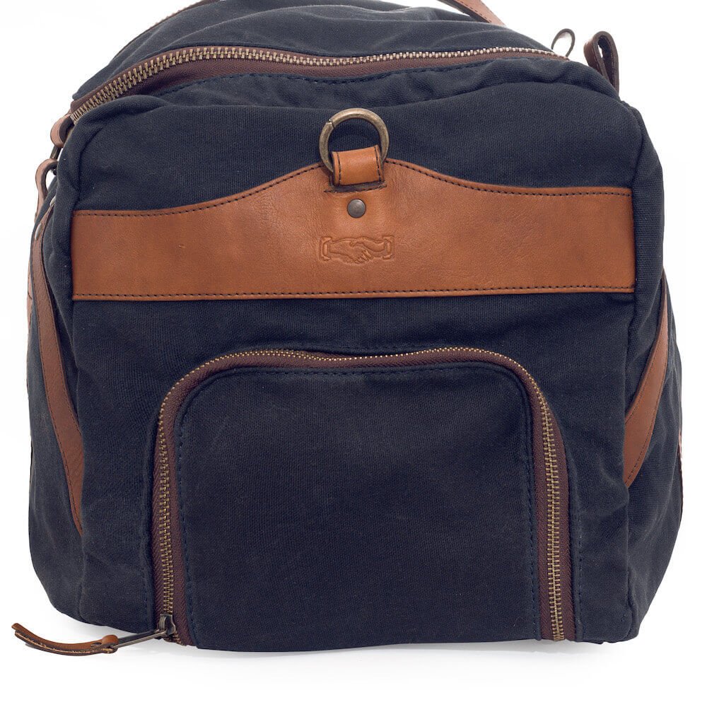 Campaign Waxed Canvas Large Duffle Bag watch band - Strapped For Time