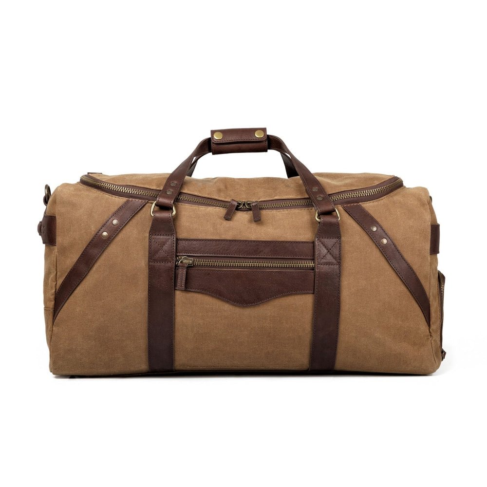 Campaign Waxed Canvas Large Duffle Bag watch band - Strapped For Time