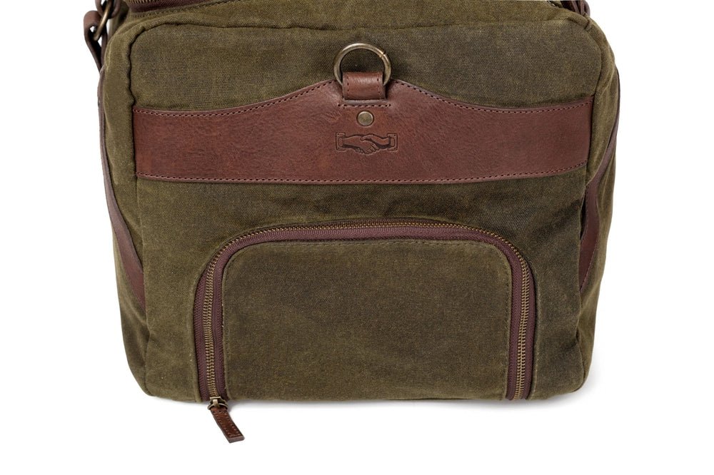 Campaign Waxed Canvas Large Duffle Bag watch band - Strapped For Time