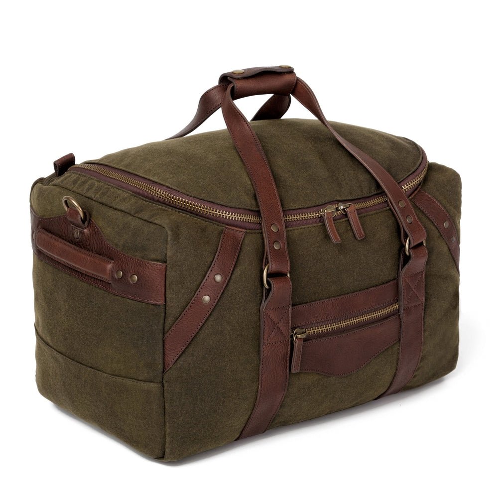 Campaign Waxed Canvas Medium Duffle Bag watch band - Strapped For Time