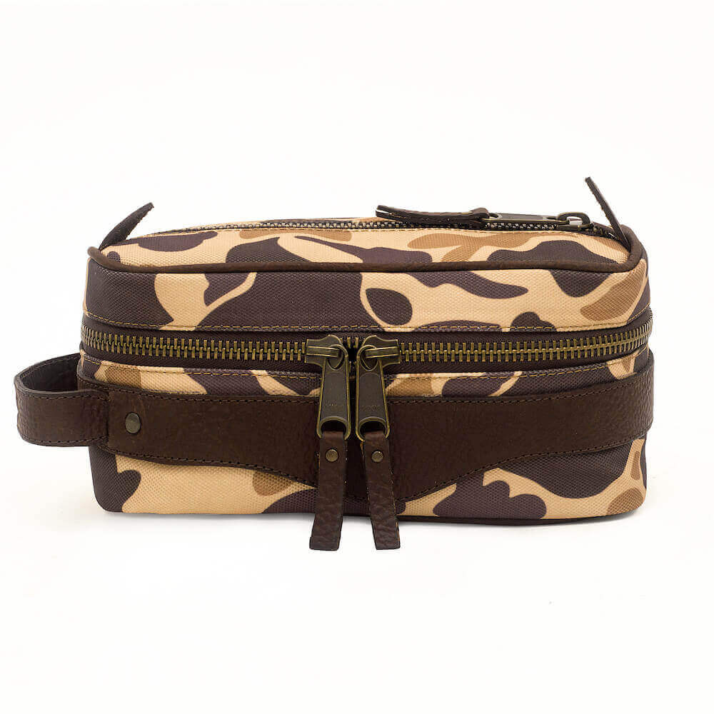 Campaign Waxed Canvas Toiletry Square Shave Kit watch band - Strapped For Time