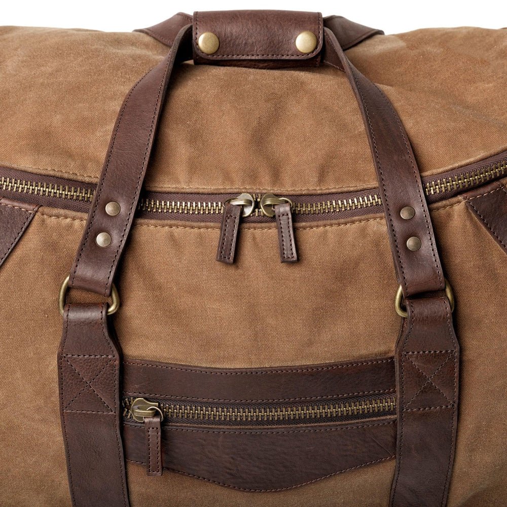 Campaign Waxed Canvas Wheeled Carry - On Duffle Bag watch band - Strapped For Time