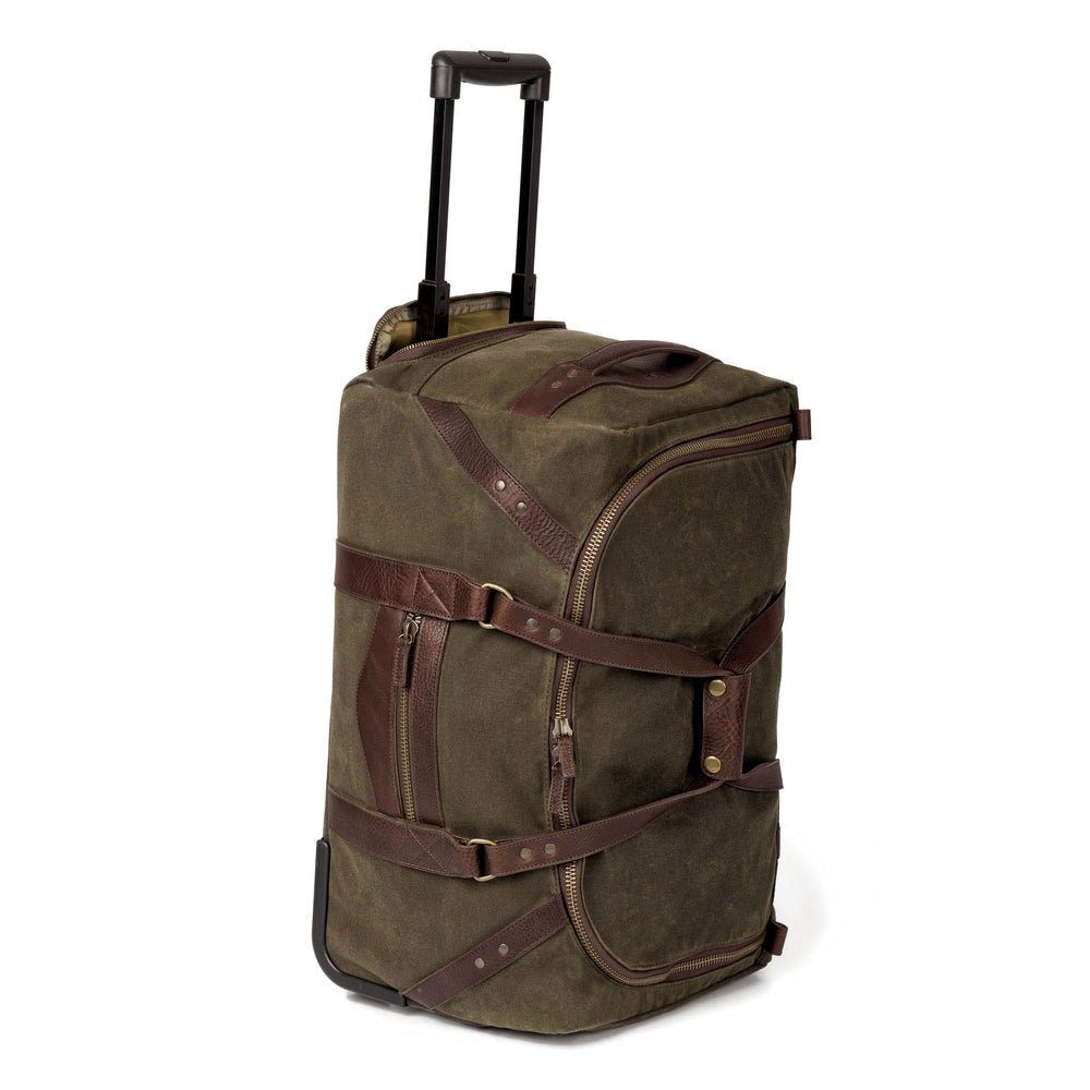 Campaign Waxed Canvas Wheeled Carry - On Duffle Bag watch band - Strapped For Time