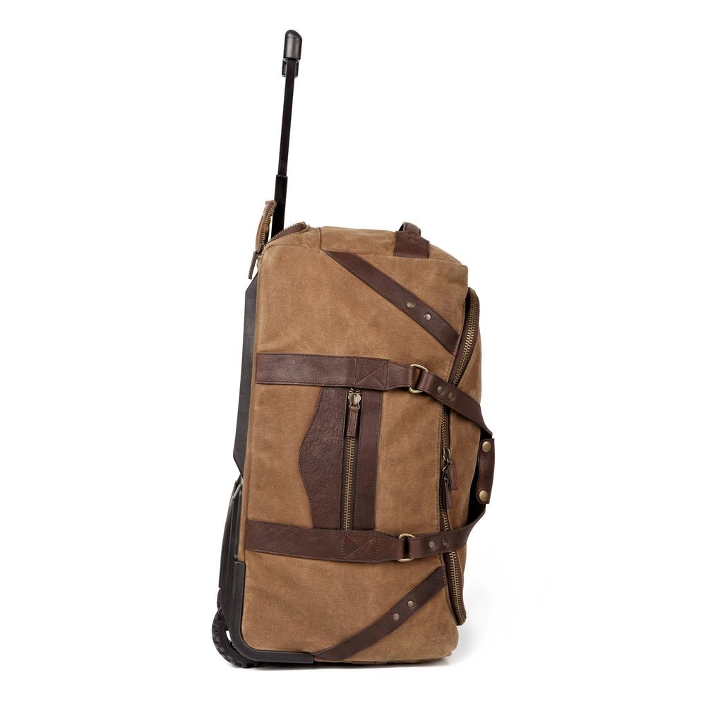 Campaign Waxed Canvas Wheeled Carry - On Duffle Bag watch band - Strapped For Time