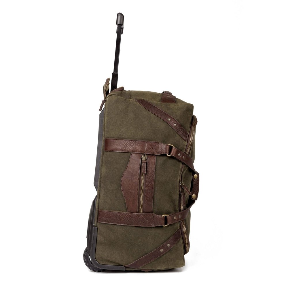 Campaign Waxed Canvas Wheeled Carry - On Duffle Bag watch band - Strapped For Time