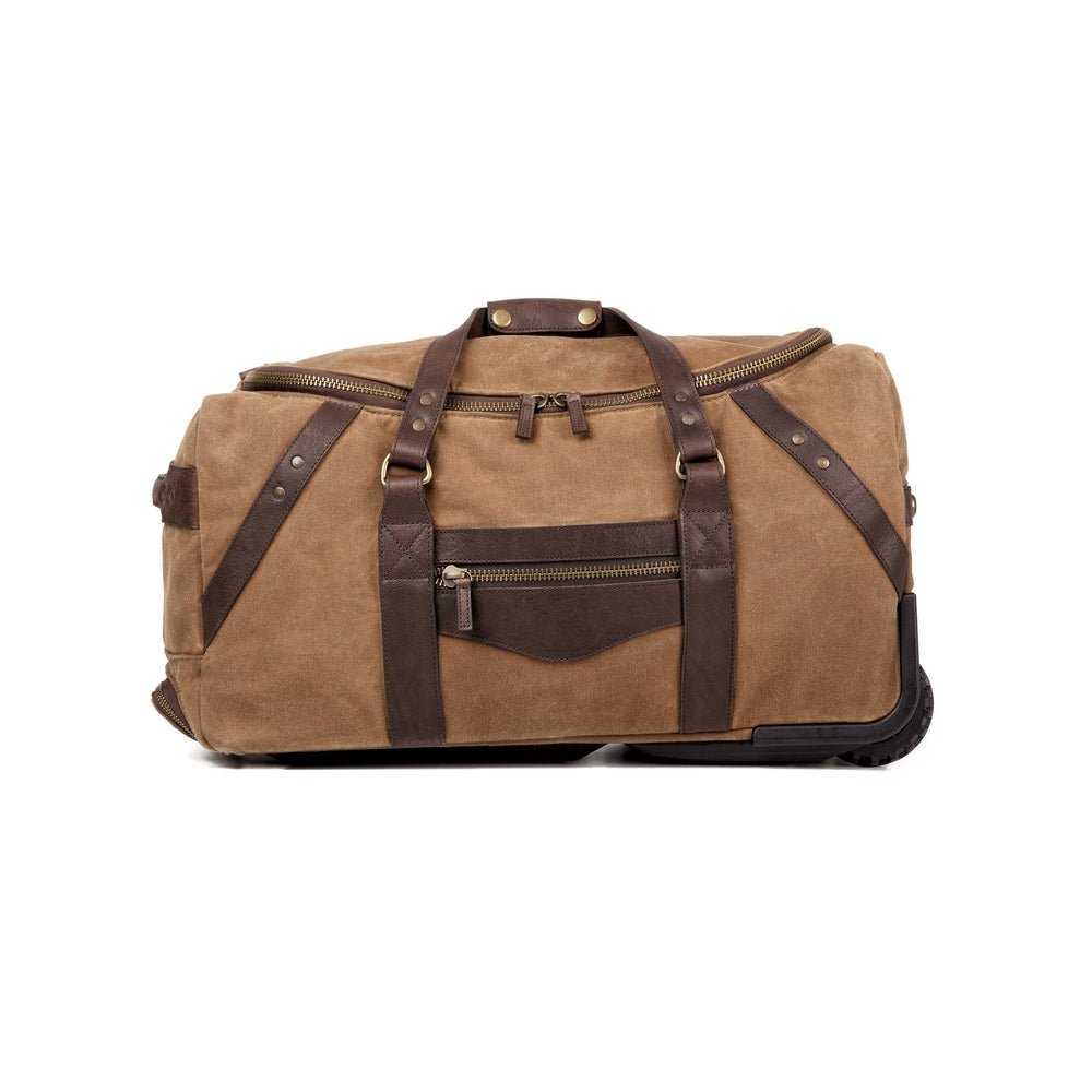 Campaign Waxed Canvas Wheeled Carry - On Duffle Bag watch band - Strapped For Time