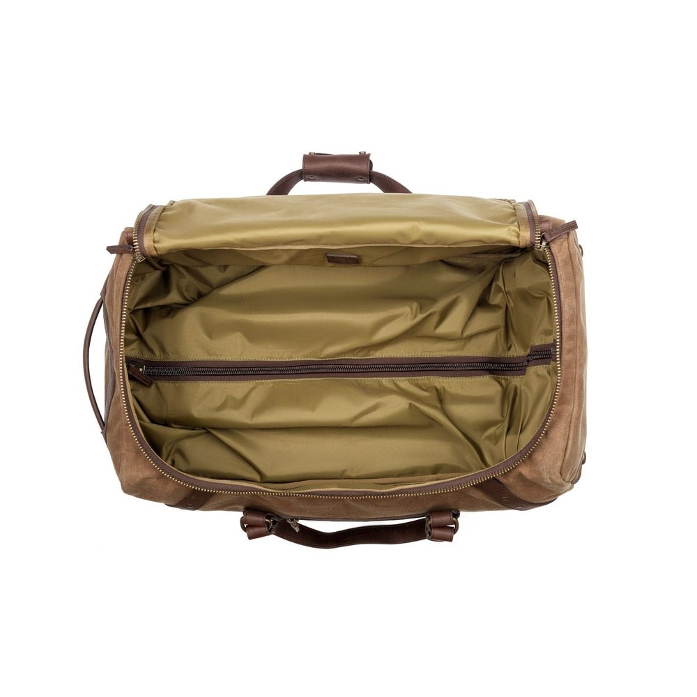 Campaign Waxed Canvas Wheeled Carry - On Duffle Bag watch band - Strapped For Time