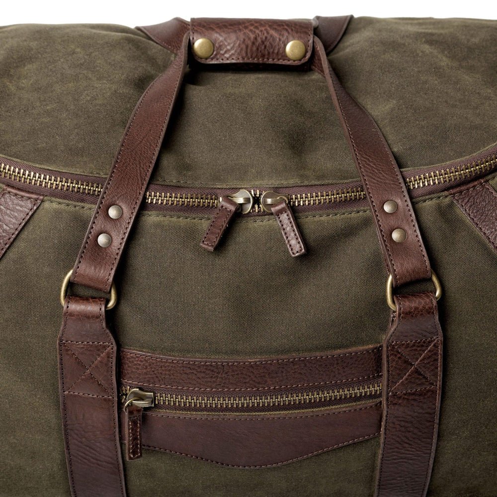 Campaign Waxed Canvas Wheeled Carry - On Duffle Bag watch band - Strapped For Time