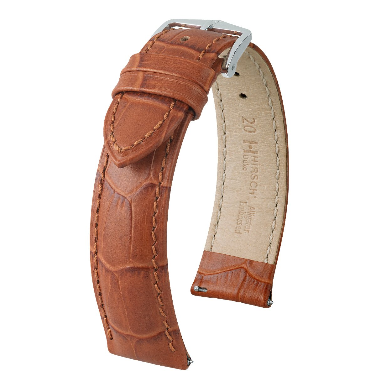 Duke | Embossed Alligator watch band - Strapped For Time