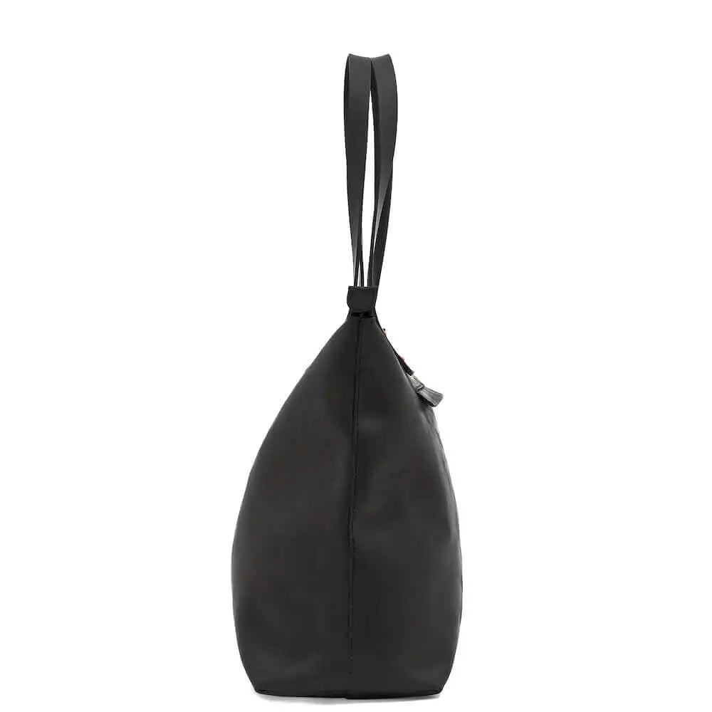 Eden LARGE Leather Tote Bag - Zippered watch band - Strapped For Time