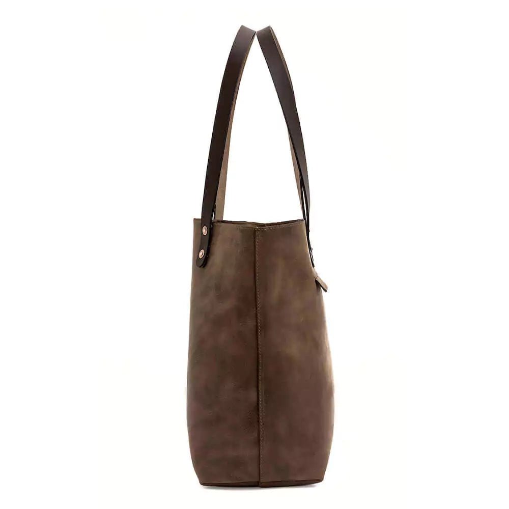 Eden MEDIUM Leather Tote Bag - Classic watch band - Strapped For Time