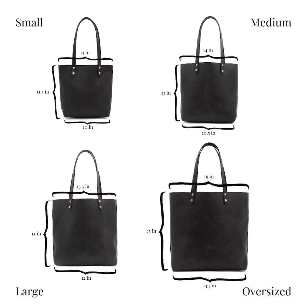 Eden MEDIUM Leather Tote Bag - Classic watch band - Strapped For Time