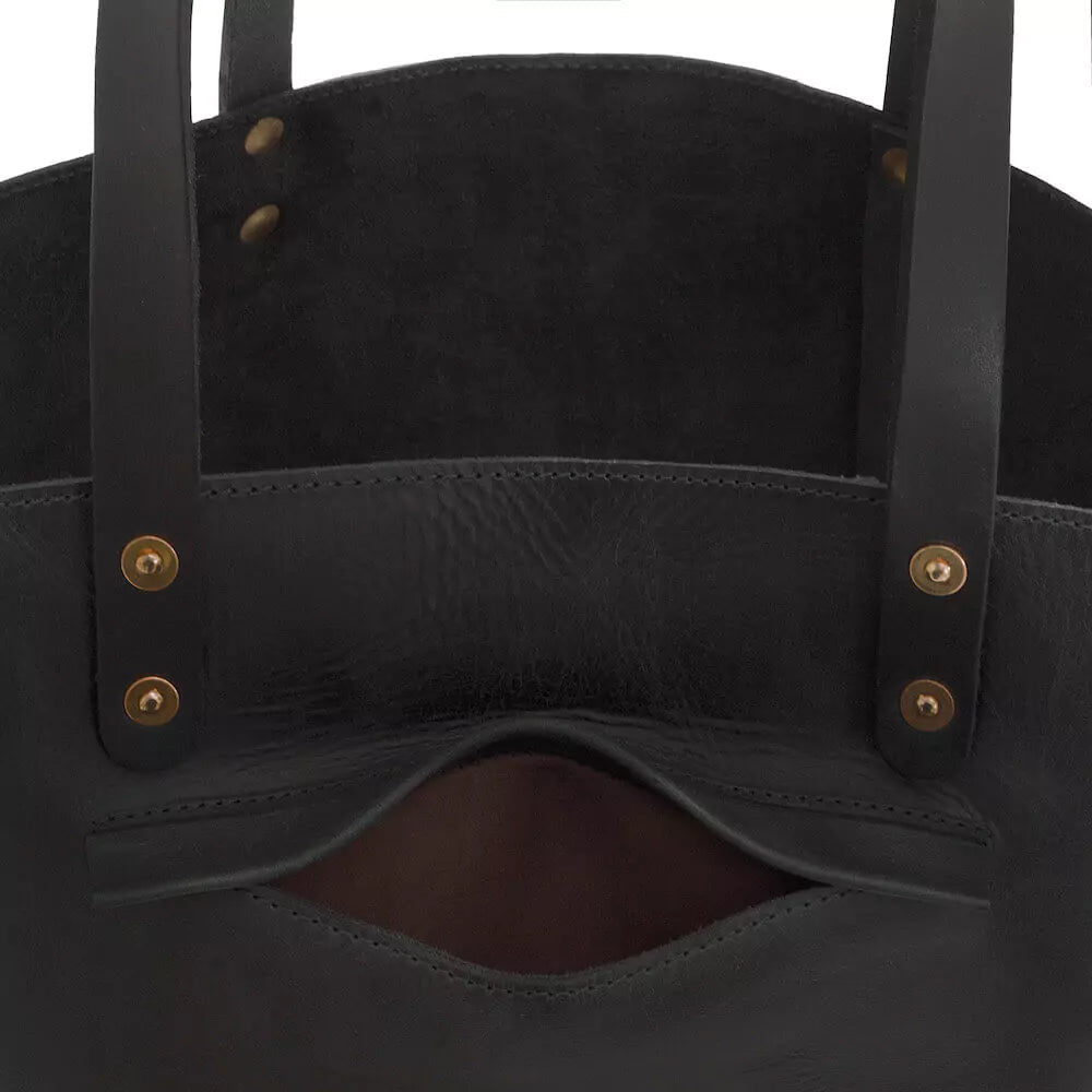 Eden MEDIUM Leather Tote Bag - Classic watch band - Strapped For Time