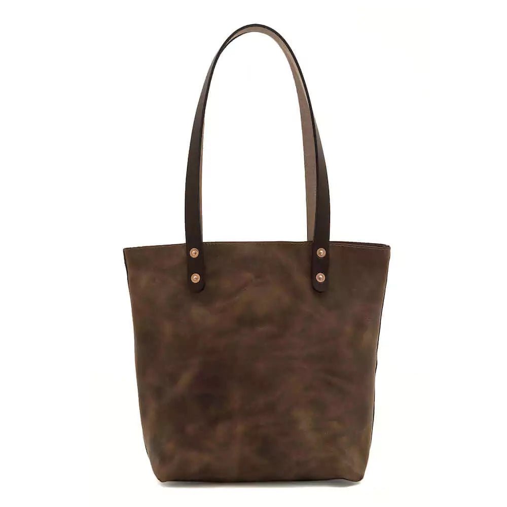 Eden MEDIUM Leather Tote Bag - Classic watch band - Strapped For Time