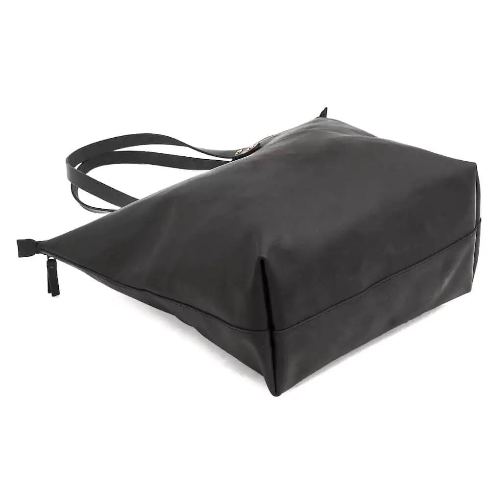 Eden OVERSIZED Leather Tote Bag - Zippered watch band - Strapped For Time