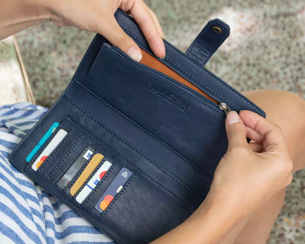 Eleanor Leather Wallet watch band - Strapped For Time
