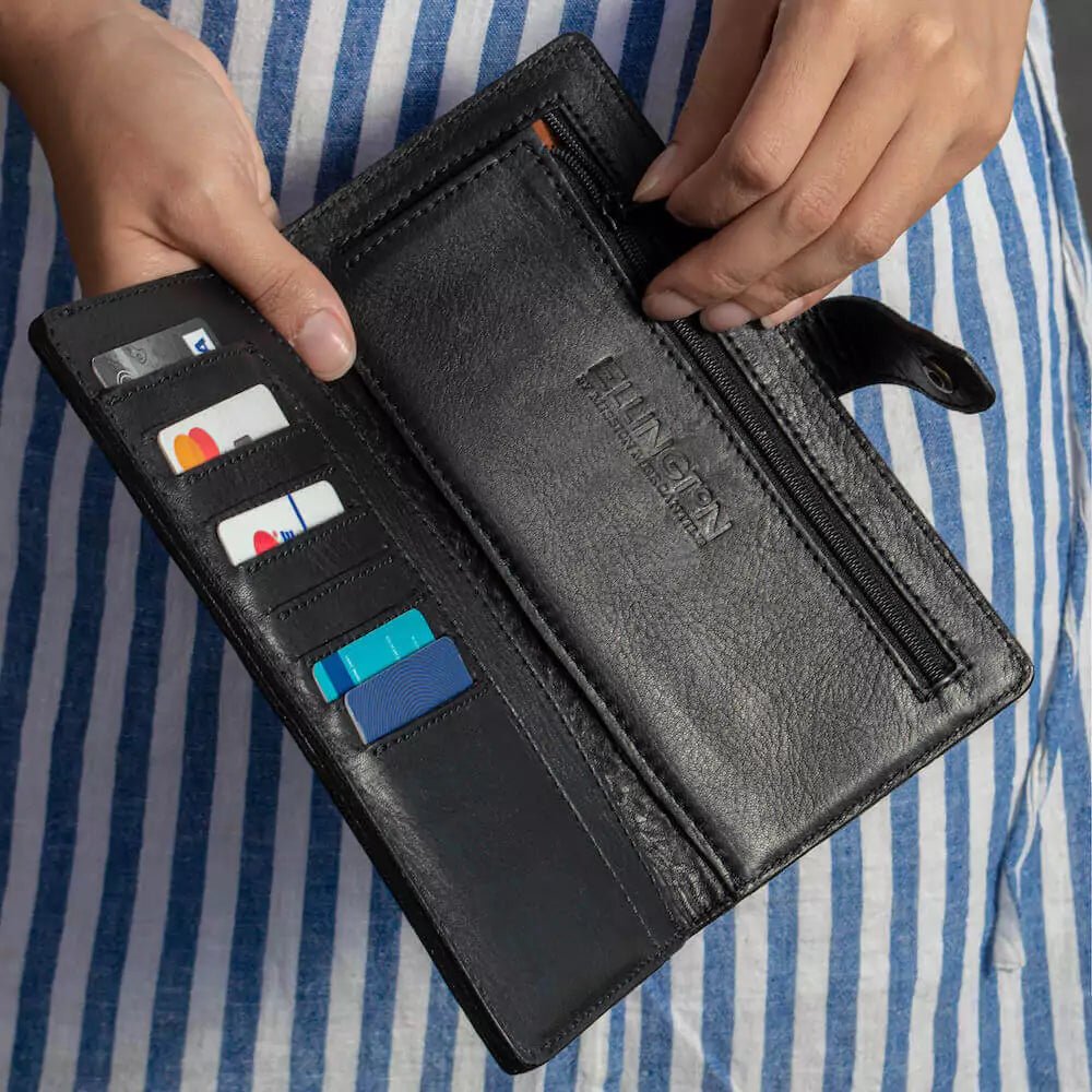 Eleanor Leather Wallet watch band - Strapped For Time