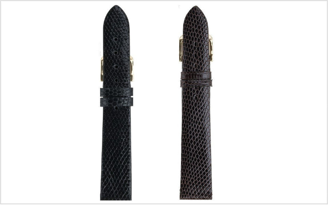 Genuine Lizard Watch Band Black watch band - Strapped For Time