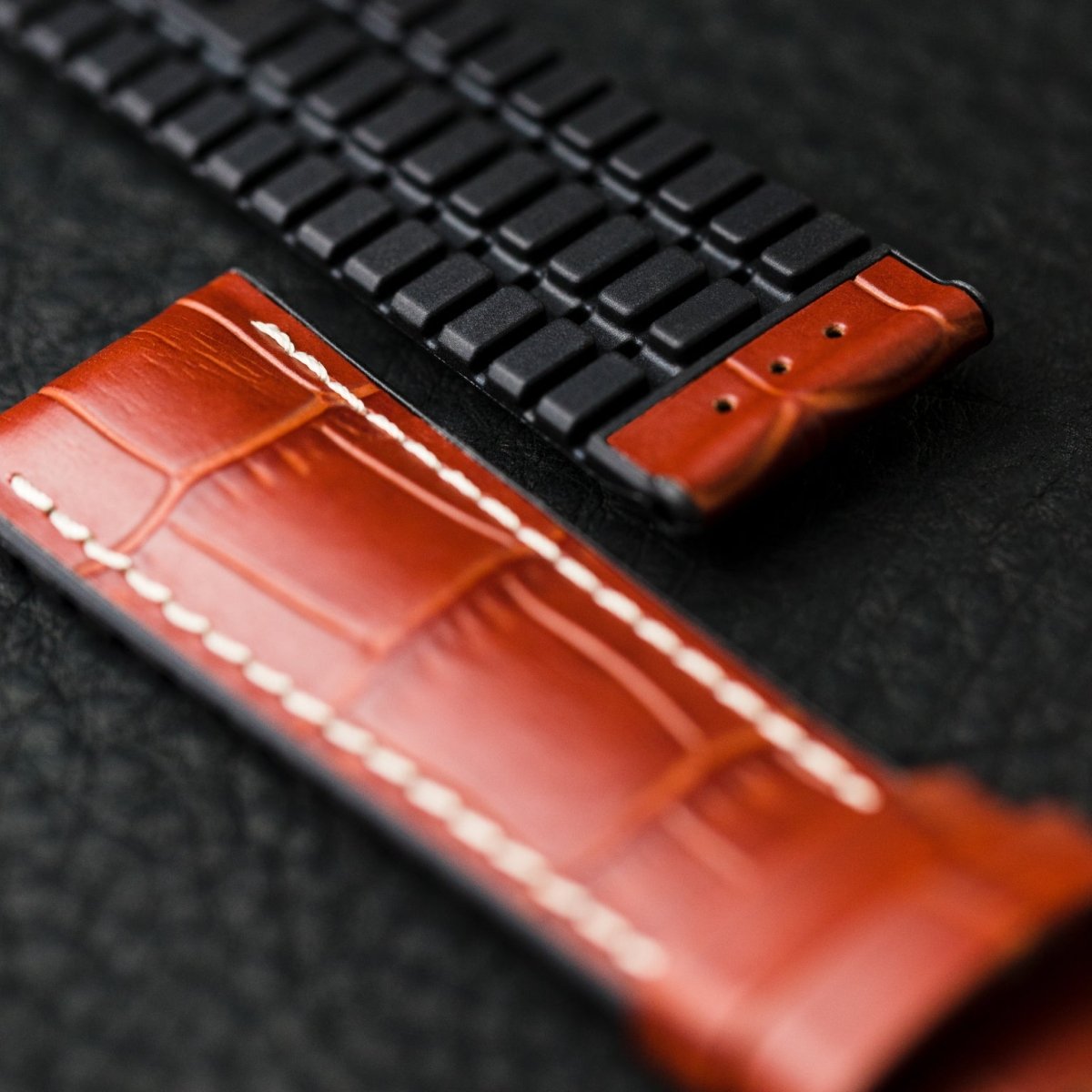 George | Performance Embossed Alligator watch band - Strapped For Time