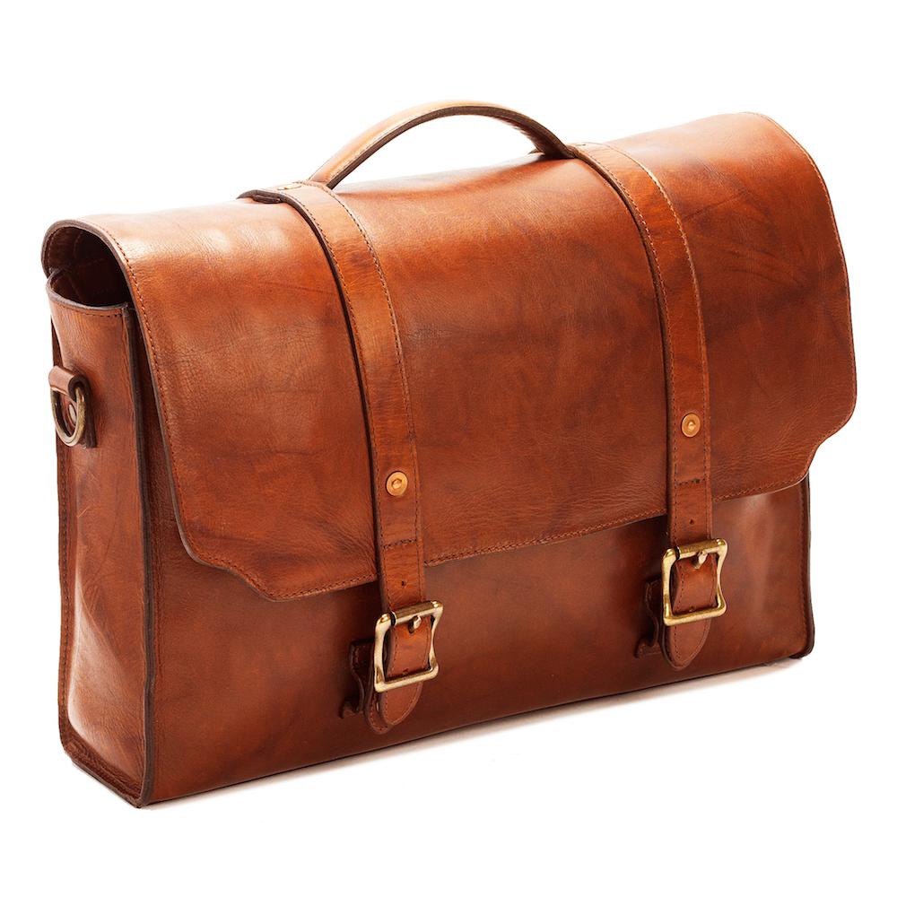 Heritage Leather Briefcase watch band - Strapped For Time