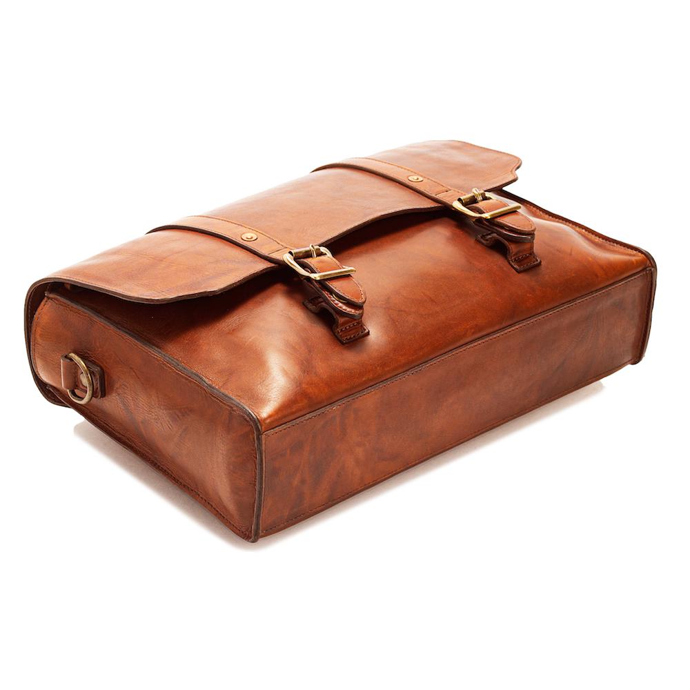 Heritage Leather Briefcase watch band - Strapped For Time