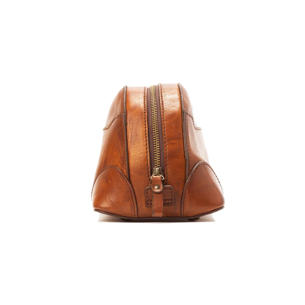 Heritage Leather Stateroom Toiletry Wash Bag watch band - Strapped For Time