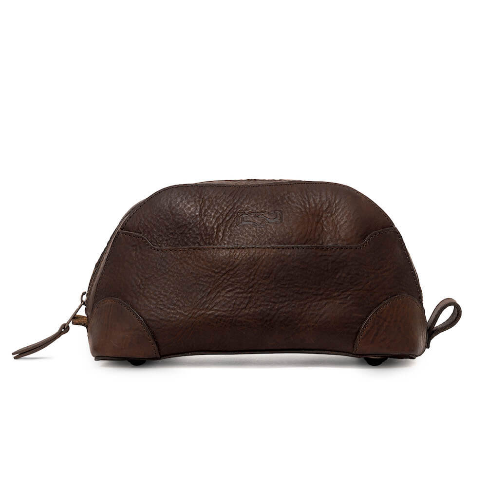 Heritage Leather Stateroom Toiletry Wash Bag watch band - Strapped For Time