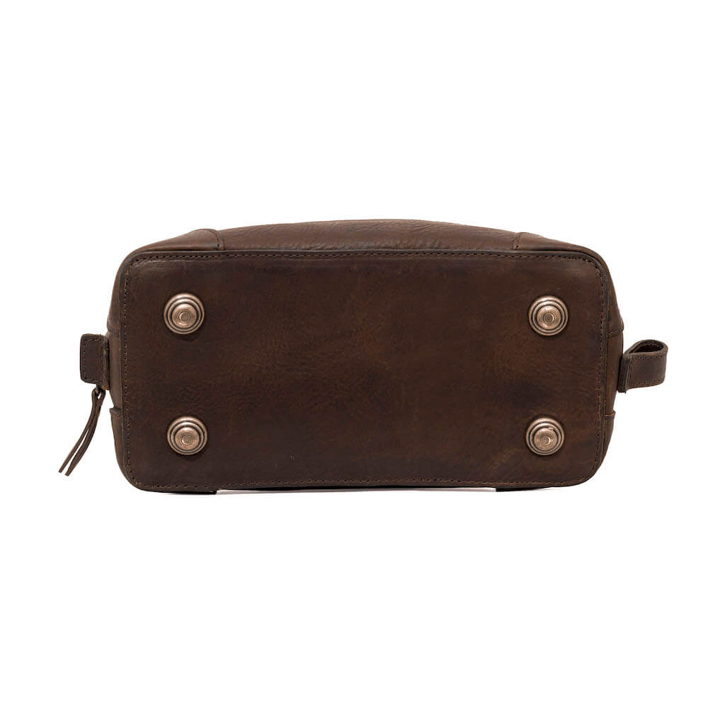 Heritage Leather Stateroom Toiletry Wash Bag watch band - Strapped For Time