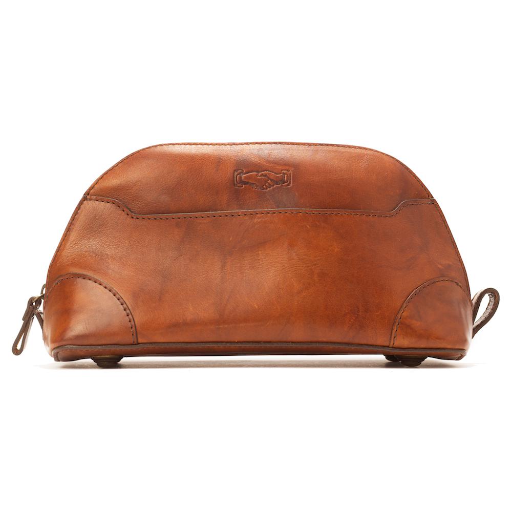 Heritage Leather Stateroom Toiletry Wash Bag watch band - Strapped For Time
