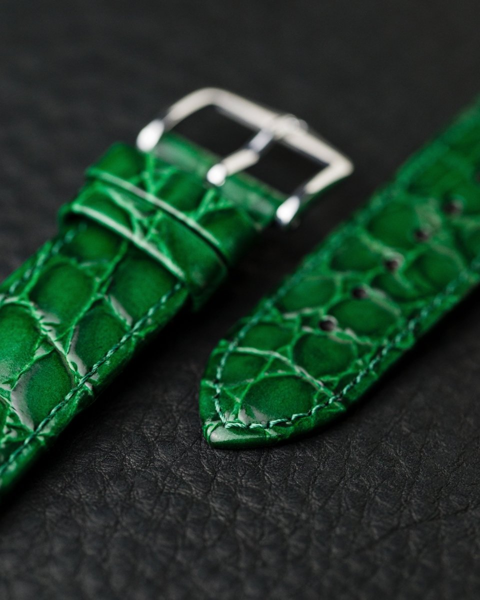 Crocograin | Embossed Crocodile watch band - Strapped For Time