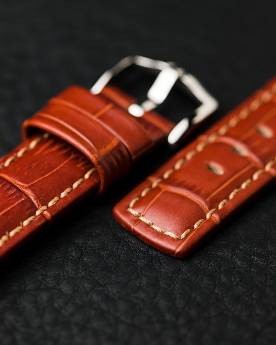 Grand Duke | Embossed Alligator watch band - Strapped For Time