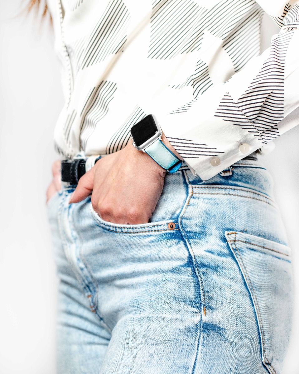 Lindsey | Performance Leather watch band - Strapped For Time