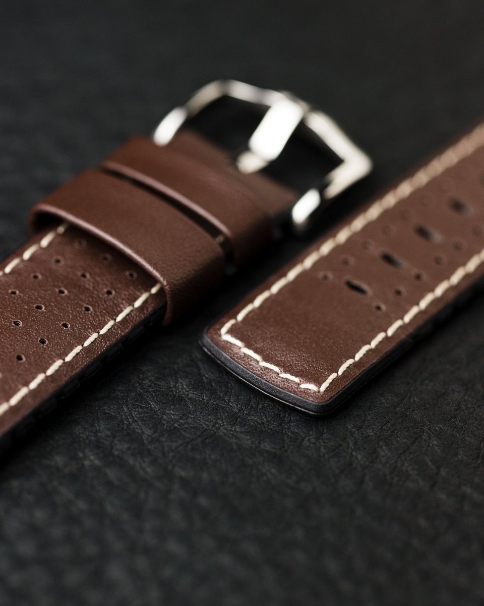 Tiger | Performance Leather watch band - Strapped For Time