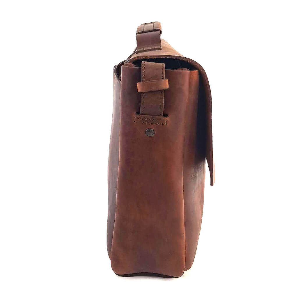 Nisolo Loreto Leather Messenger Bag watch band - Strapped For Time