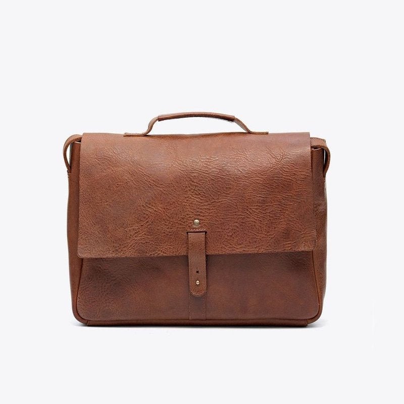 Nisolo Loreto Leather Messenger Bag watch band - Strapped For Time