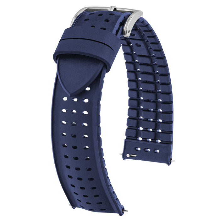 Hirsch NYAD Caoutchouc Waterproof Watch Band | Blue