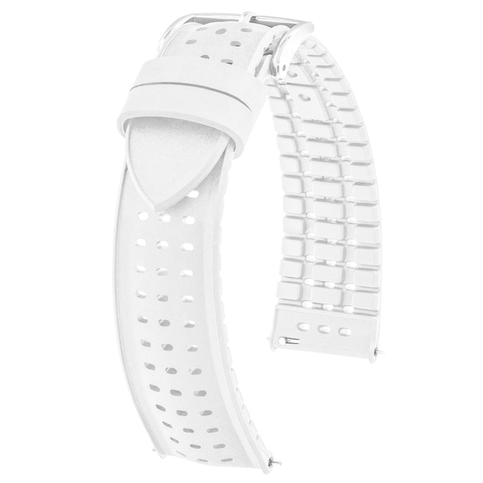 Hirsch NYAD Caoutchouc Waterproof Watch Band | White