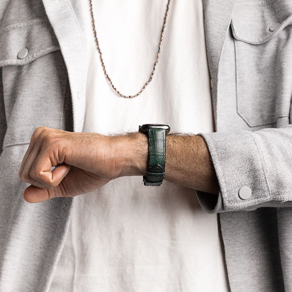 Paul | Performance Embossed Alligator watch band - Strapped For Time