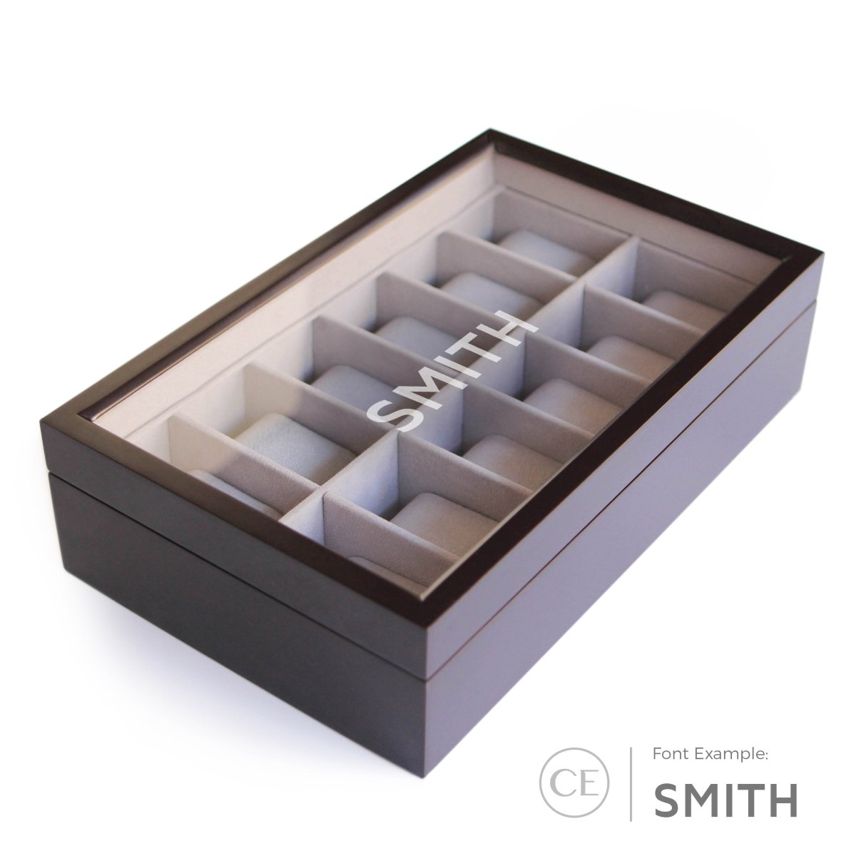 Solid Wood Watch Box - 12 Slot watch band - Strapped For Time