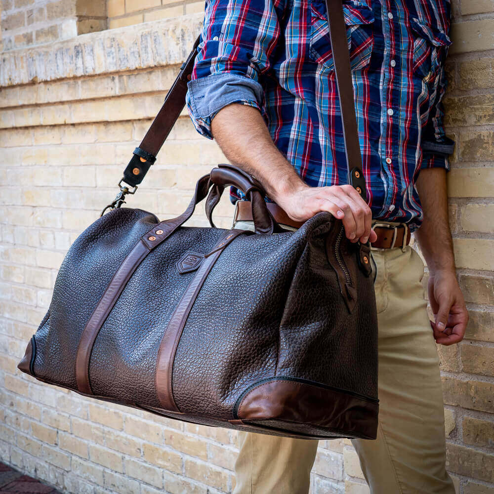 Theodore Leather Duffle Bag watch band - Strapped For Time