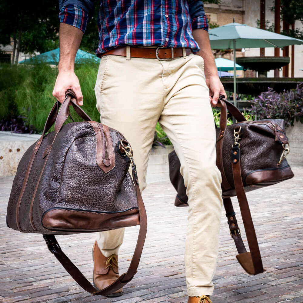 Theodore Leather Duffle Bag watch band - Strapped For Time