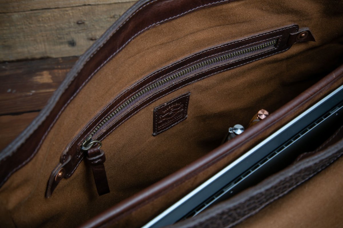 Theodore Leather Messenger Bag watch band - Strapped For Time