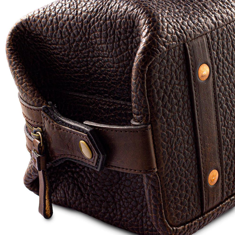 Theodore Leather Toiletry Wash Bag watch band - Strapped For Time