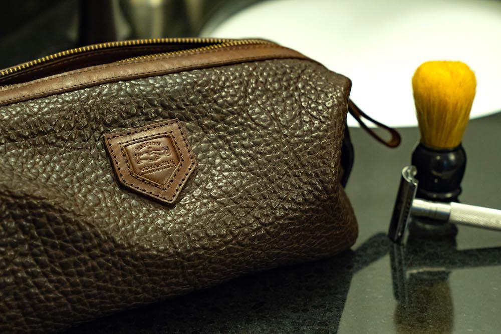 Theodore Leather Toiletry Wash Bag watch band - Strapped For Time