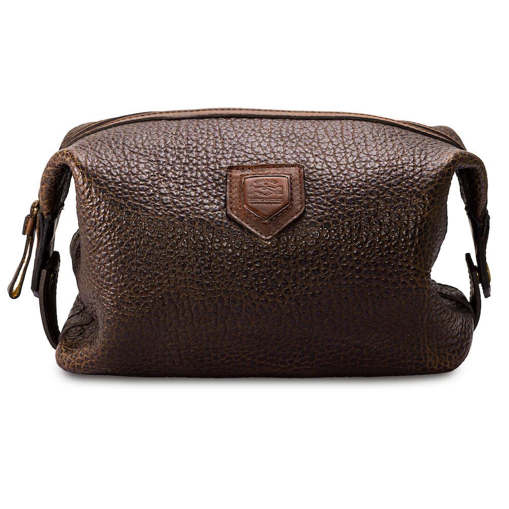Theodore Leather Toiletry Wash Bag watch band - Strapped For Time