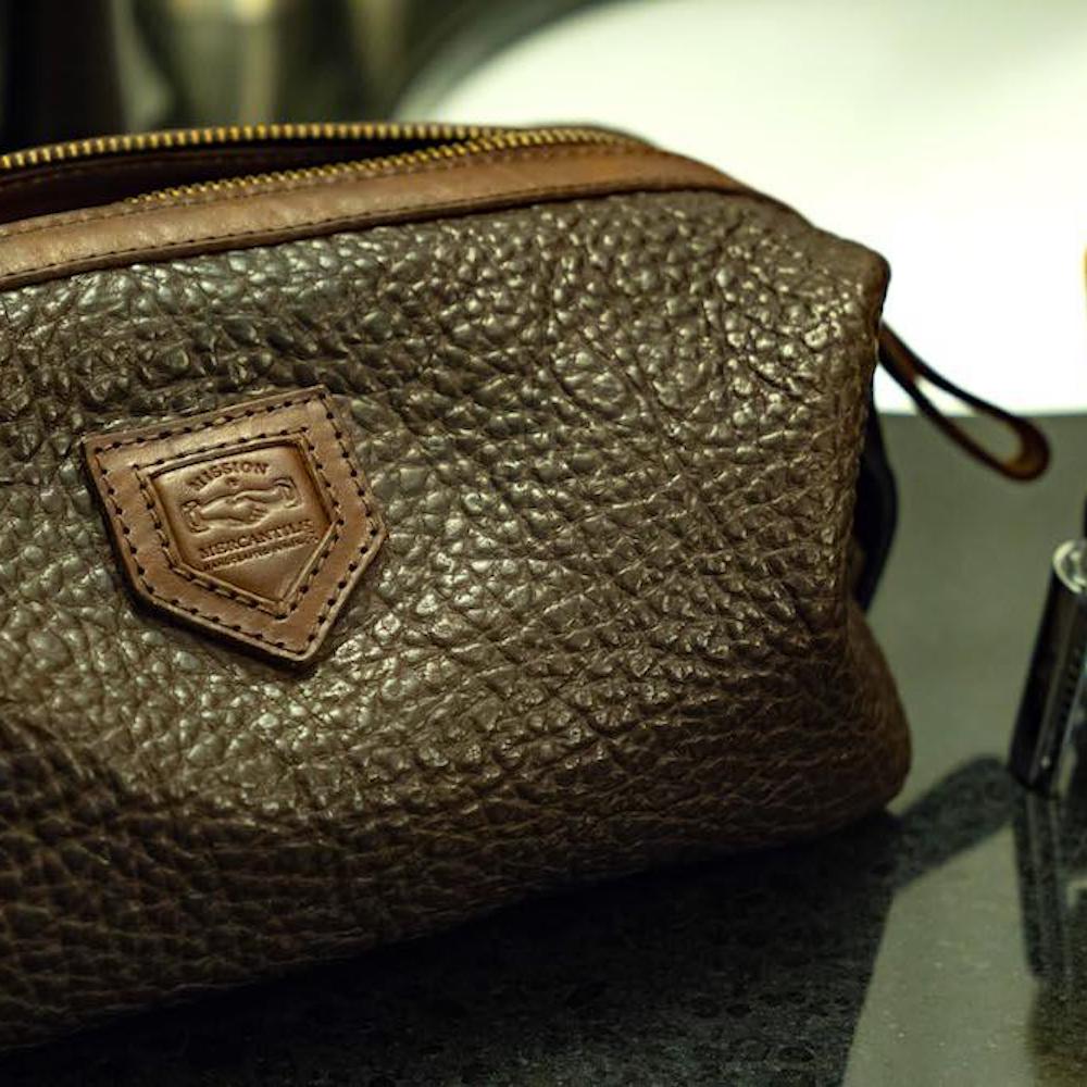 Theodore Leather Toiletry Wash Bag watch band - Strapped For Time