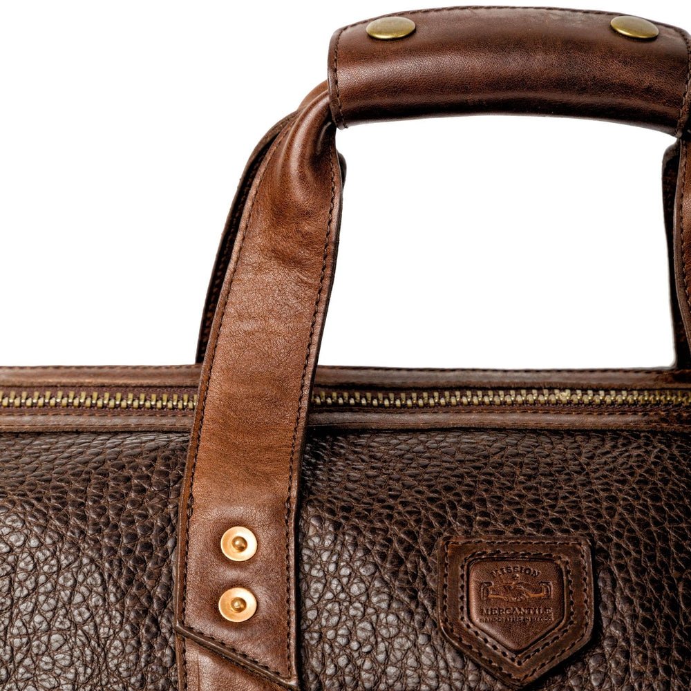 Theodore Leather Weekender Duffle Bag watch band - Strapped For Time